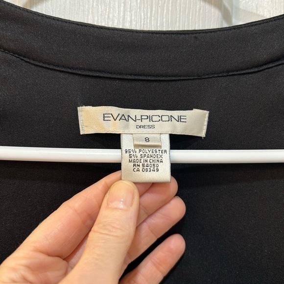 Evan Picone NWT Cinched Waist Fit Flare Dress Witchy Whimsigoth Stretch Size 8 - Picture 3 of 9